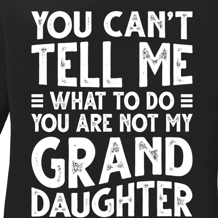 Funny Grandpa For Grandfather Papa Birthday Ladies Long Sleeve Shirt