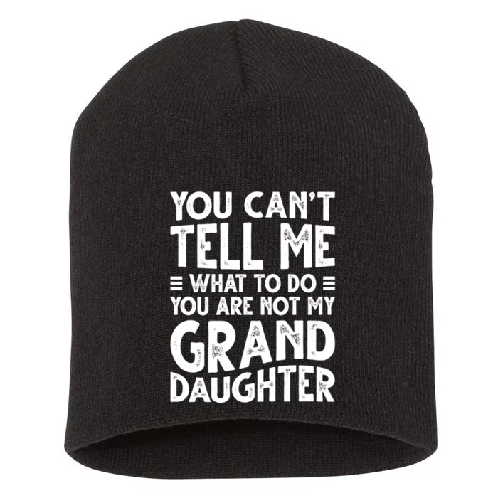 Funny Grandpa For Grandfather Papa Birthday Short Acrylic Beanie