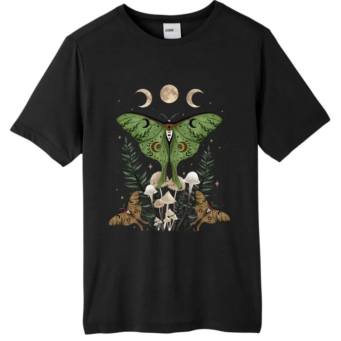 Fairy Grunge Fairycore Aesthetic Goth Luna Moth Mushroom ChromaSoft Performance T-Shirt