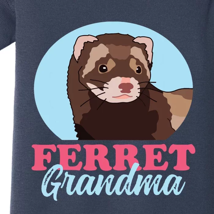 Ferret Grandma Ferrets Owner Ferret Baby Bodysuit