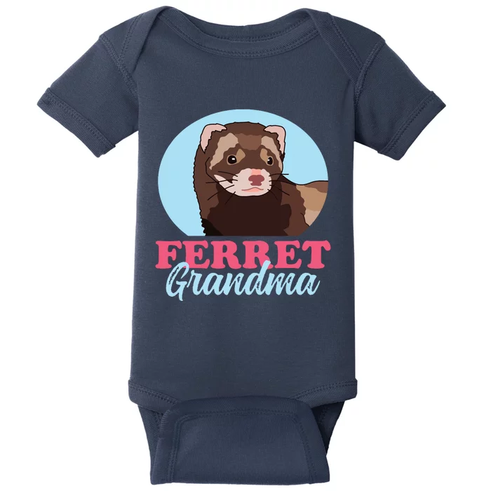 Ferret Grandma Ferrets Owner Ferret Baby Bodysuit