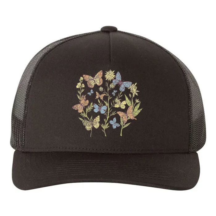 Fairy Grunge Fairycore Aesthetic Cottagecore Goth Butterfly Short Sleeve Yupoong Adult 5-Panel Trucker Hat