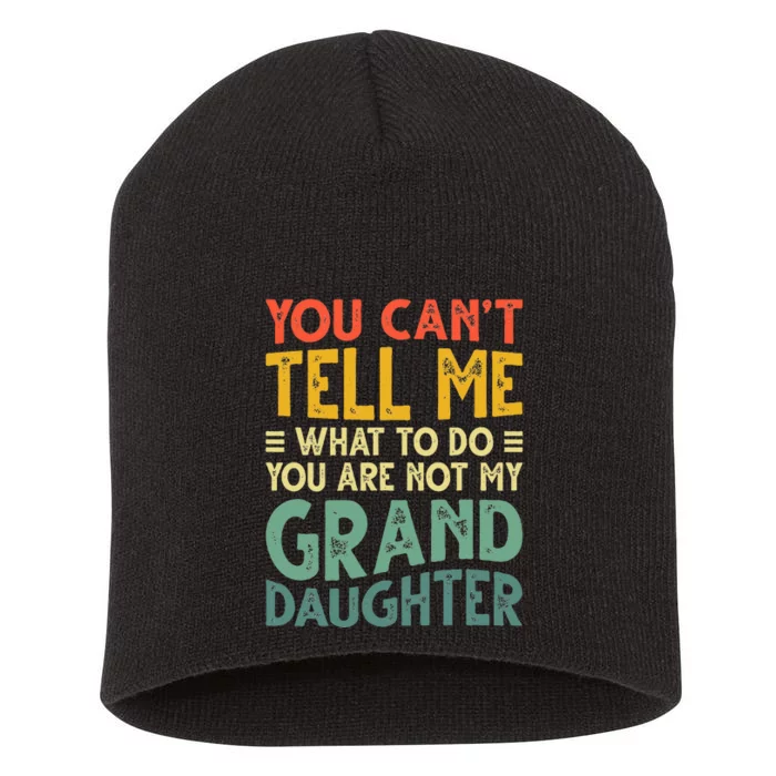 Funny Grandpa For Grandfather Papa Birthday Short Acrylic Beanie