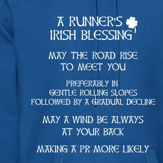 Funny Gift For Runners Irish Blessing For Runners Cute Gift Premium Hoodie