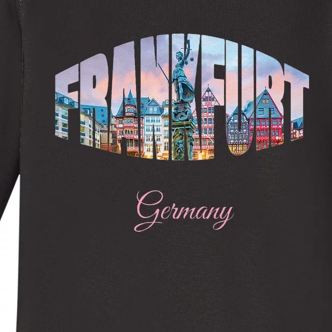 Frankfurt Germany Baby Long Sleeve Bodysuit