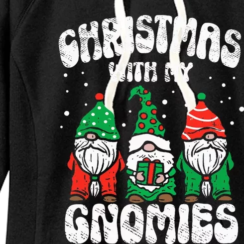 Festive Gnome Family Pajama Set for Christmas Women's Fleece Hoodie