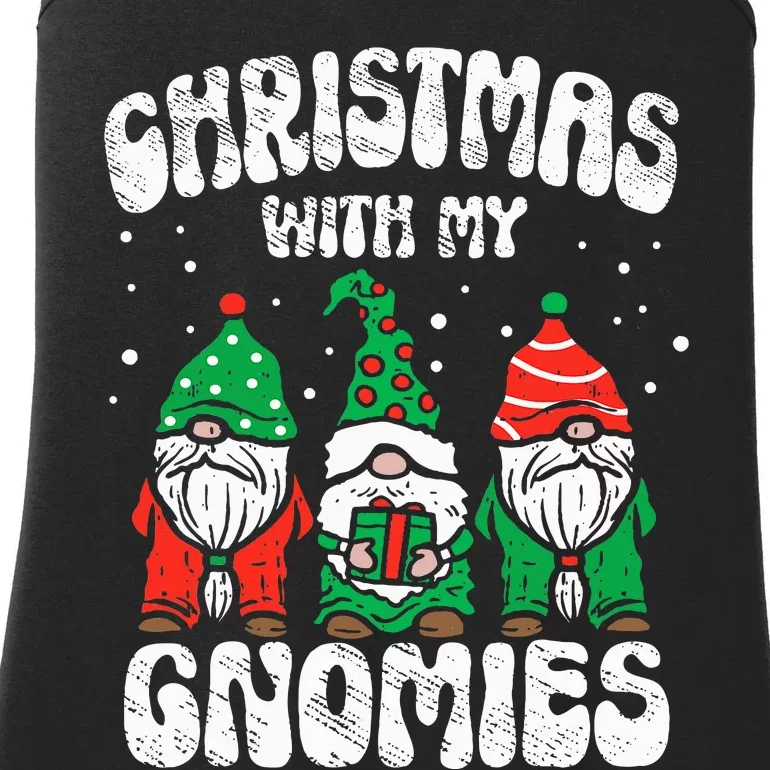 Festive Gnome Family Pajama Set for Christmas Ladies Essential Tank