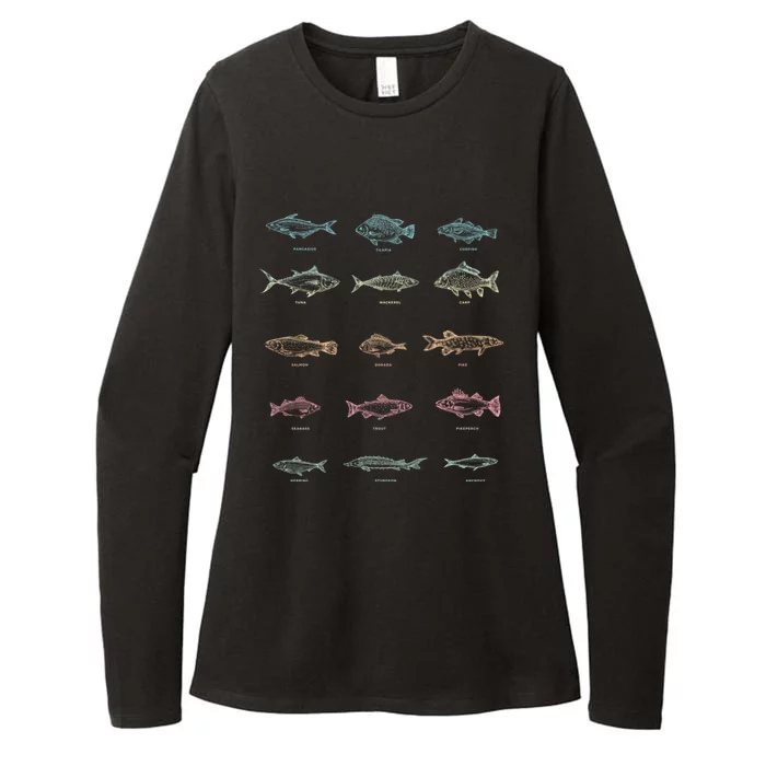 Fishing Gift Fish Fisher Hobby Lake Fishing Gift Womens CVC Long Sleeve Shirt