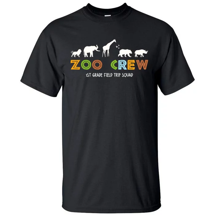 First Grade Field Trip Squad Zoo Crew Wild Animal Safari Tall T-Shirt