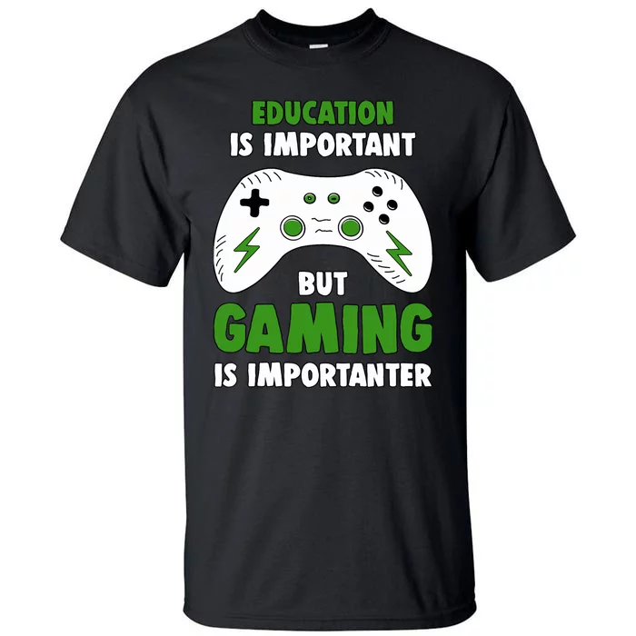 Funny Gamer For Teens Boy Video Gaming Tall T-Shirt