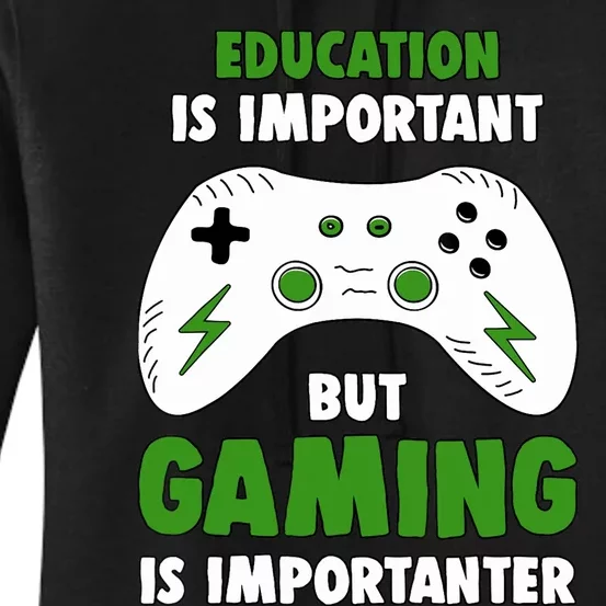 Funny Gamer For Teens Boy Video Gaming Women's Pullover Hoodie