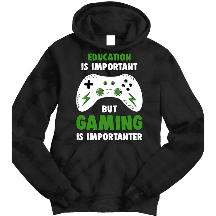 Funny Gamer For Teens Boy Video Gaming Tie Dye Hoodie