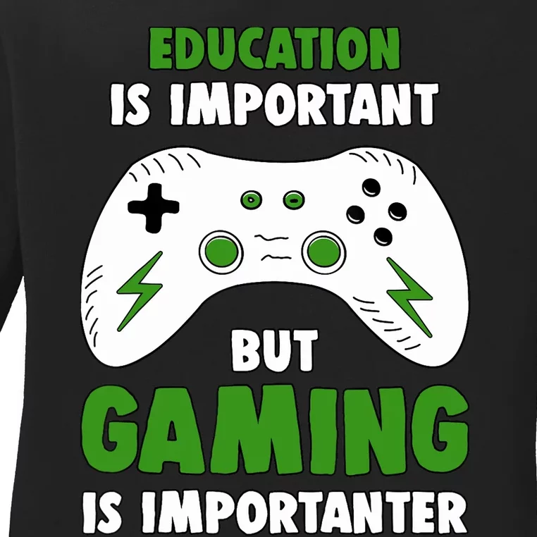 Funny Gamer For Teens Boy Video Gaming Ladies Long Sleeve Shirt