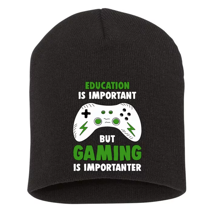 Funny Gamer For Teens Boy Video Gaming Short Acrylic Beanie