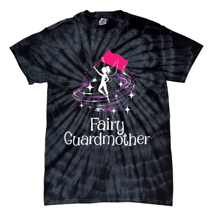 Fairy Guardmother Flag Spinning Winter Guard Colorguard Tie-Dye T-Shirt