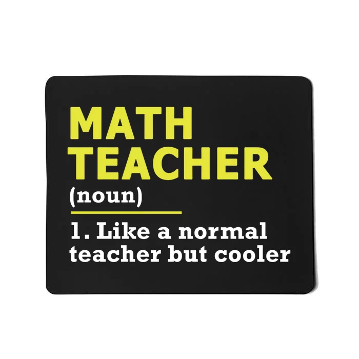 Funny Gift For Math Teachers Cool Math Teacher Cute Gift Blue Small Mousepad