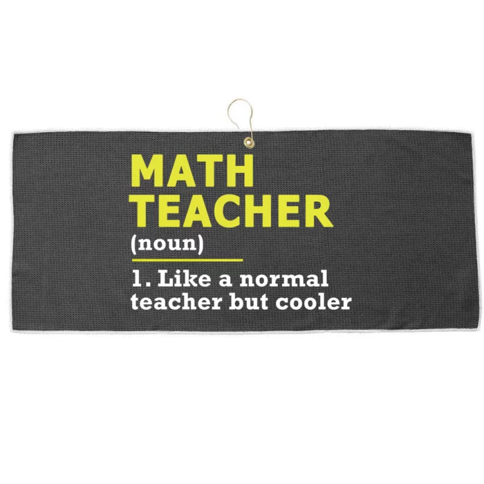 Funny Gift For Math Teachers Cool Math Teacher Cute Gift Blue Small Large Microfiber Waffle Golf Towel