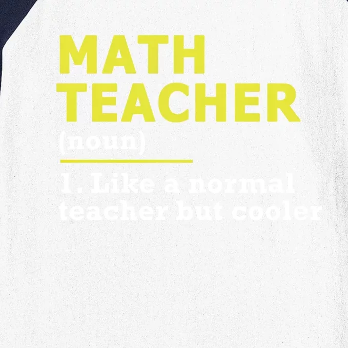 Funny Gift For Math Teachers Cool Math Teacher Cute Gift Blue Small Baseball Sleeve Shirt