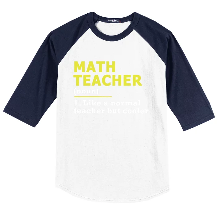 Funny Gift For Math Teachers Cool Math Teacher Cute Gift Blue Small Baseball Sleeve Shirt