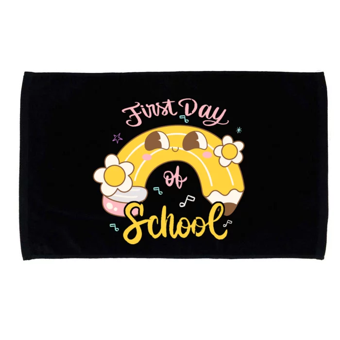 Funny Gift First Day Of School Microfiber Hand Towel