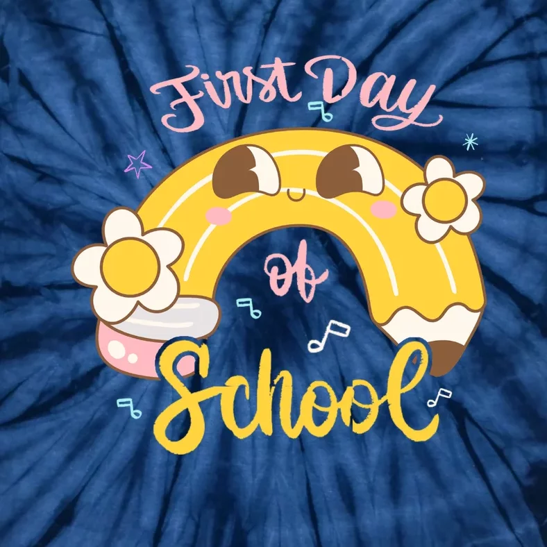 Funny Gift First Day Of School Tie-Dye T-Shirt