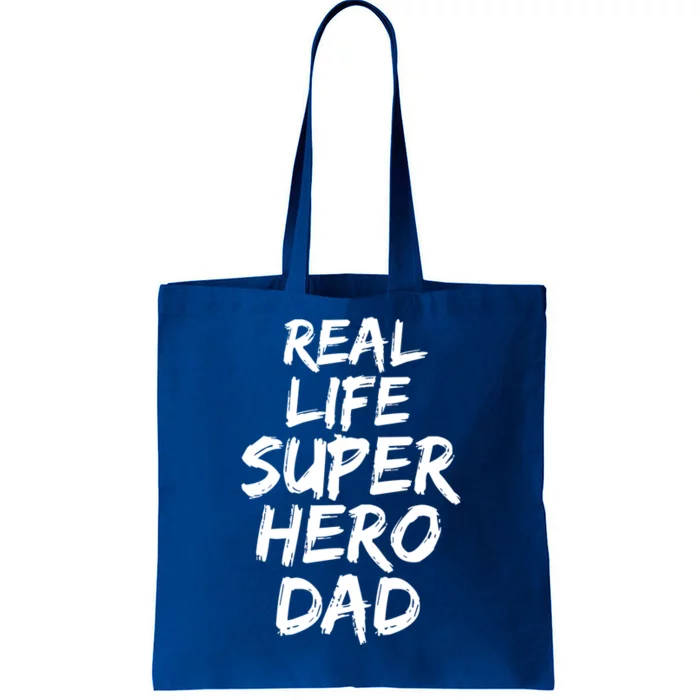 Father Gift From Son Dad Real Life Superhero Dad Gift Tote Bag