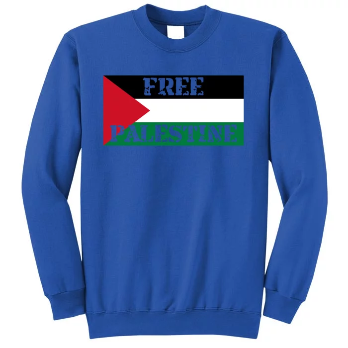 Free Gaza Freedom Palestine Cool Gift Peace Cool Gift Make Love Arabic Flag Gift Tall Sweatshirt