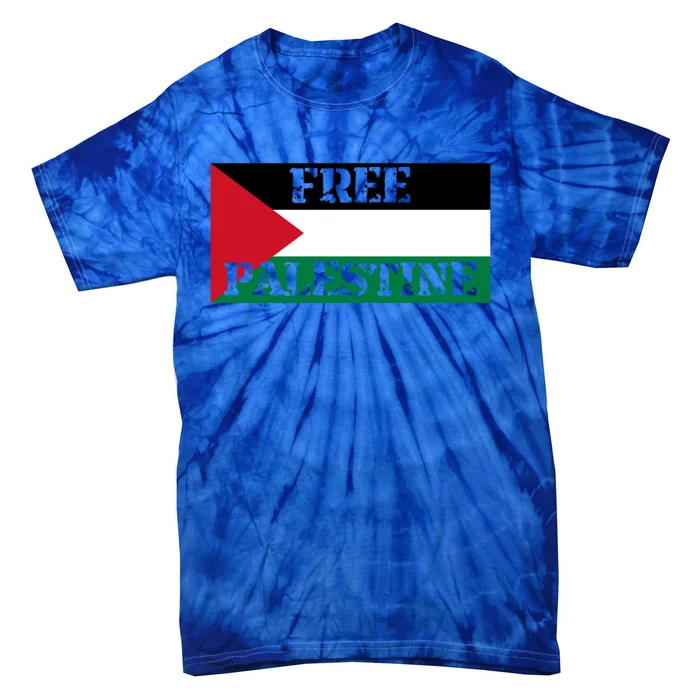 Free Gaza Freedom Palestine Cool Gift Peace Cool Gift Make Love Arabic Flag Gift Tie-Dye T-Shirt