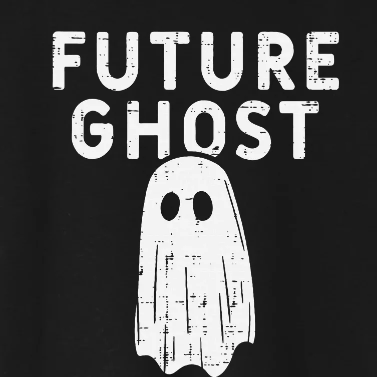 Future Ghost Funny Happy Halloween Costume Women's Crop Top Tee