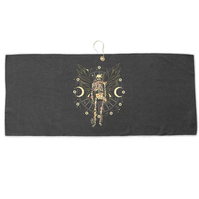 Fairy Grunge Fairycore Aesthetic Butterfly Skeleton Gothic Large Microfiber Waffle Golf Towel