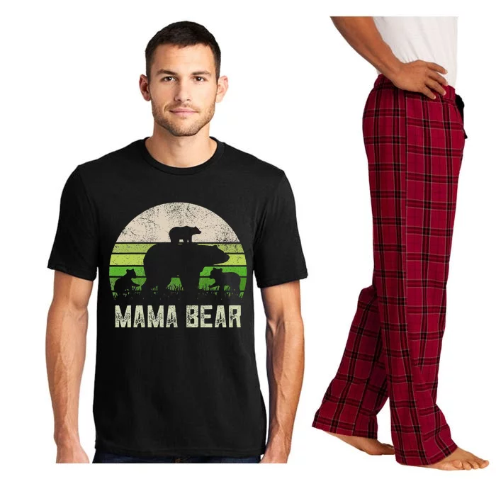 Funny Grandma From 3 Cubs Mama Bear Vintage Pajama Set