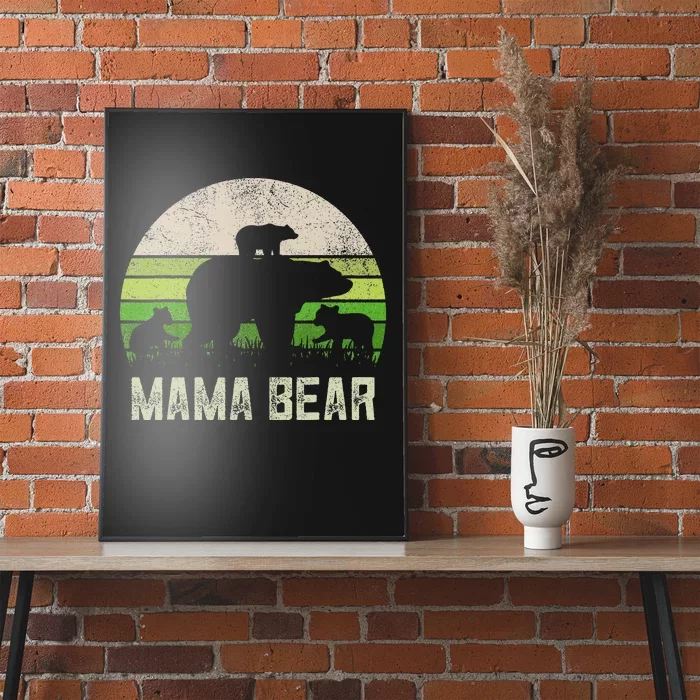 Funny Grandma From 3 Cubs Mama Bear Vintage Poster