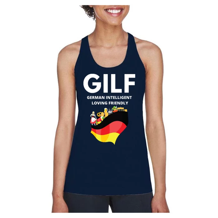 Funny German Women's Racerback Tank