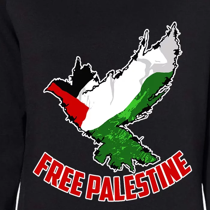 Free Gaza Free Palestine Flag Arabic Human Rights Peace Womens California Wash Sweatshirt