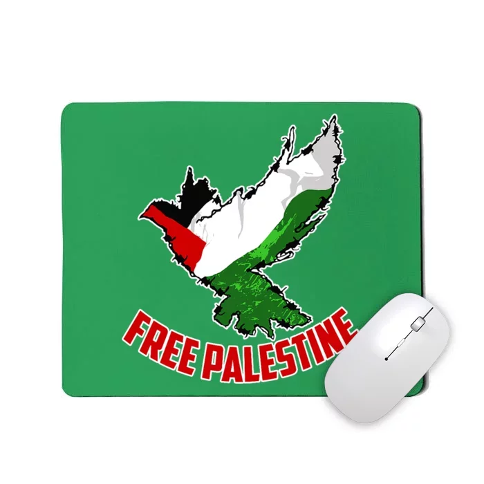 Free Gaza Free Palestine Flag Arabic Human Rights Peace Mousepad