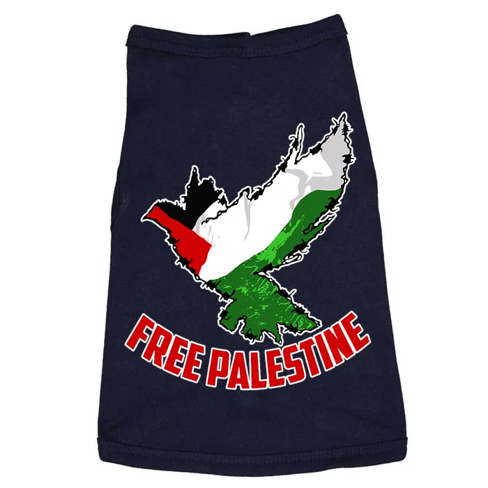 Free Gaza Free Palestine Flag Arabic Human Rights Peace Doggie Tank