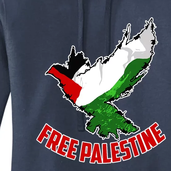 Free Gaza Free Palestine Flag Arabic Human Rights Peace Women's Pullover Hoodie