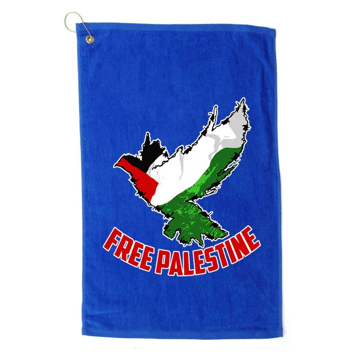 Free Gaza Free Palestine Flag Arabic Human Rights Peace Platinum Collection Golf Towel