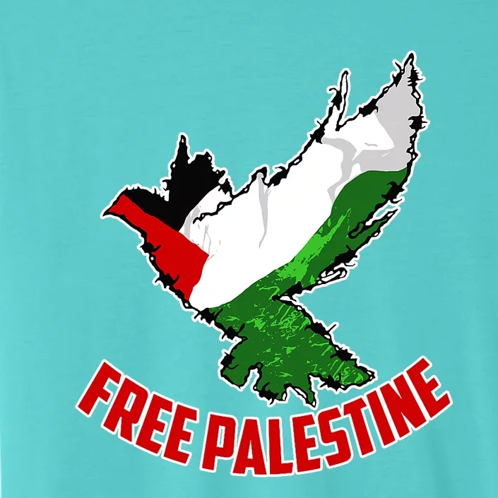 Free Gaza Free Palestine Flag Arabic Human Rights Peace ChromaSoft Performance T-Shirt