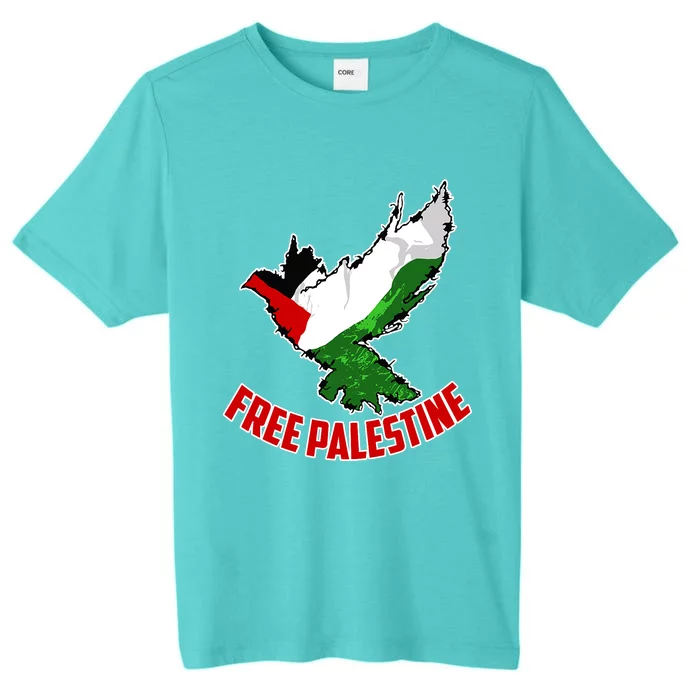 Free Gaza Free Palestine Flag Arabic Human Rights Peace ChromaSoft Performance T-Shirt