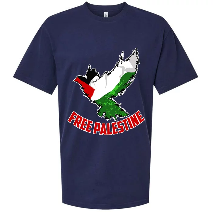 Free Gaza Free Palestine Flag Arabic Human Rights Peace Sueded Cloud Jersey T-Shirt