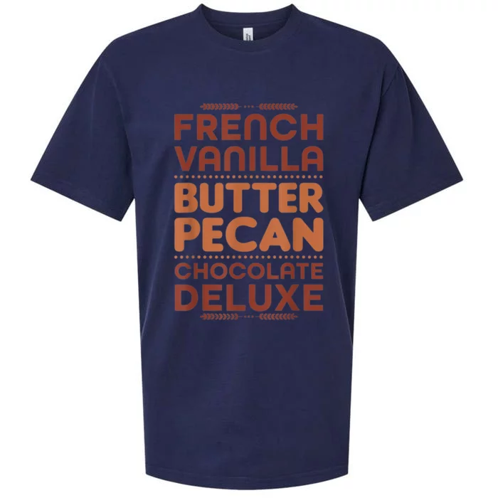 Funny Gift French Vanilla Butter Pecan Chocolate Deluxe Sueded Cloud Jersey T-Shirt