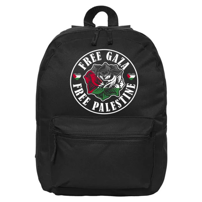 Free Gaza Free Palestine Free Palestine 16 in Basic Backpack