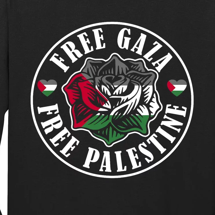 Free Gaza Free Palestine Free Palestine Tall Long Sleeve T-Shirt