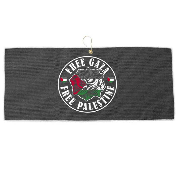 Free Gaza Free Palestine Free Palestine Large Microfiber Waffle Golf Towel