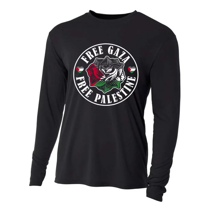 Free Gaza Free Palestine Free Palestine Cooling Performance Long Sleeve Crew