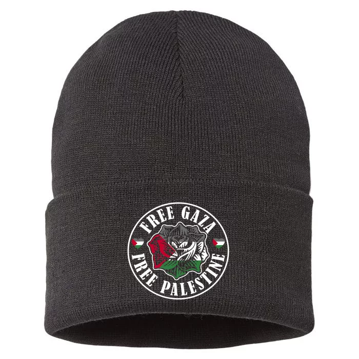 Free Gaza Free Palestine Free Palestine Sustainable Knit Beanie