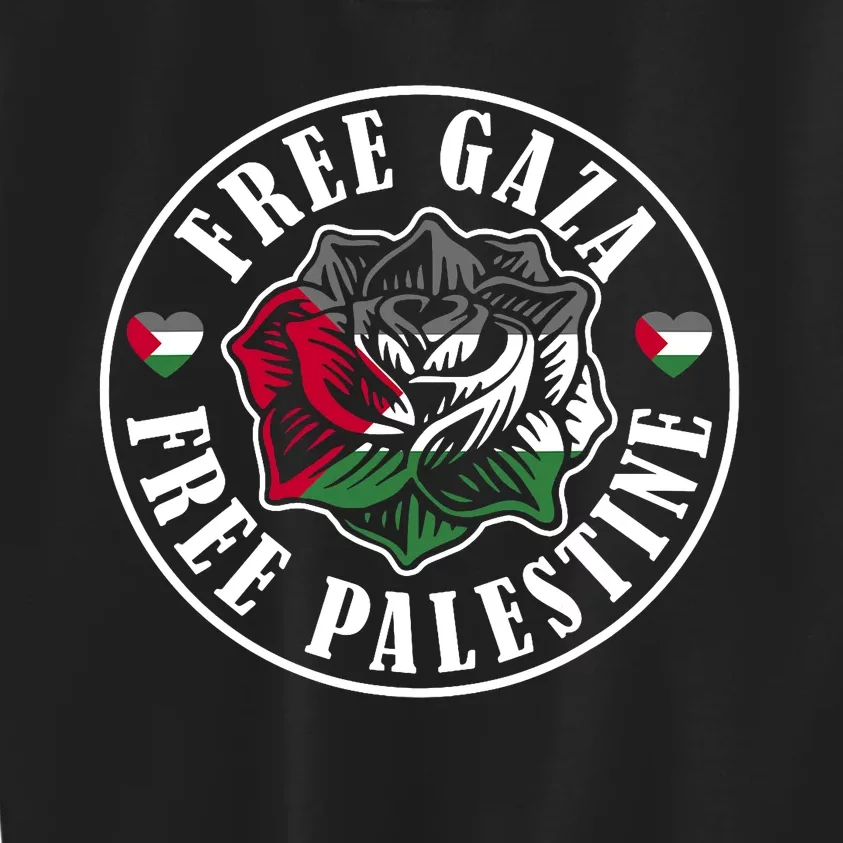 Free Gaza Free Palestine Free Palestine Kids Sweatshirt