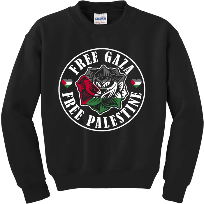 Free Gaza Free Palestine Free Palestine Kids Sweatshirt