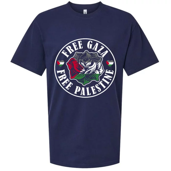 Free Gaza Free Palestine Free Palestine Sueded Cloud Jersey T-Shirt